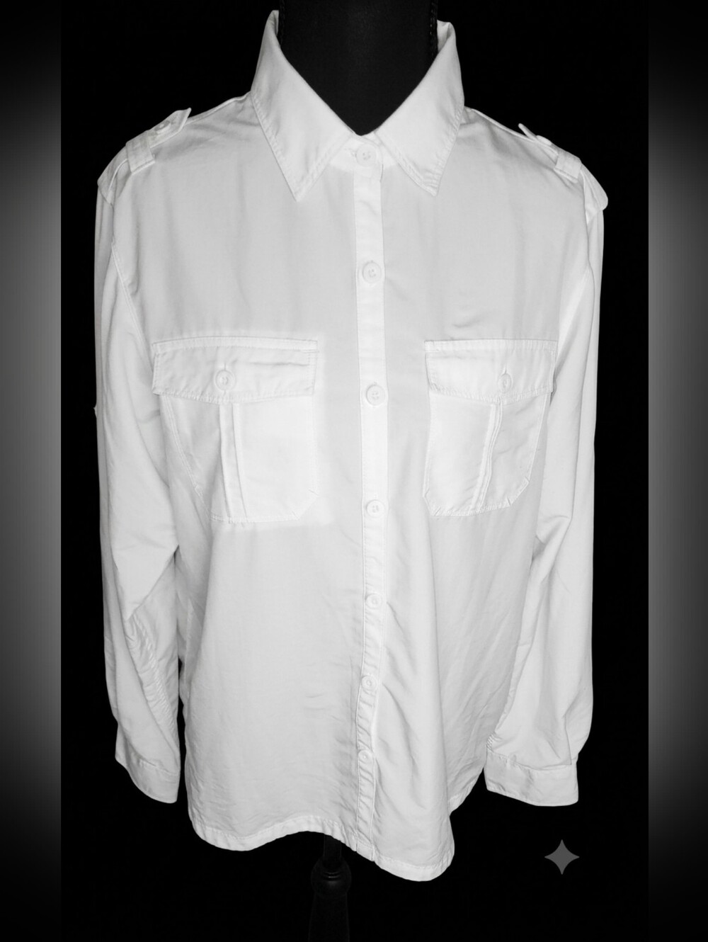 Eastern Mountain Sports  Womens Medium White Utility Trail Hiking Shirt Vente